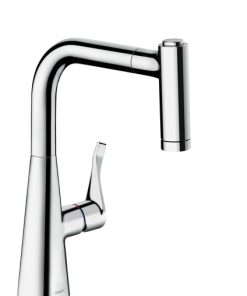 Baterie bucatarie Hansgrohe M7116-H220 ComfortZone 220 dus extractibil cu doua tipuri de jet crom