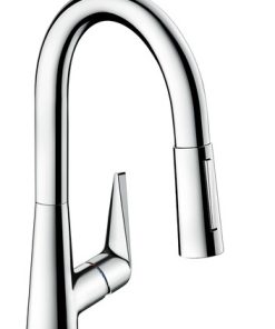 Baterie bucatarie Hansgrohe M5116-H160 ComfortZone 160 dus extractibil cu doua tipuri de jet crom