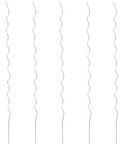 vidaXL Spirale pentru suport plante, 5 buc., 110 cm, oțel galvanizat