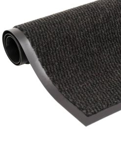 vidaXL Covor de ușă anti-praf, negru, 120x180 cm, dreptunghiular