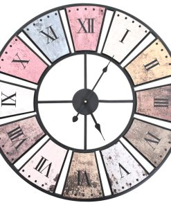 vidaXL Ceas de perete vintage, 60 cm, cu mecanism cuarț, XXL