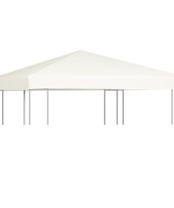 vidaXL Acoperiș de pavilion, 310 g/m², alb crem, 3 x 3 m