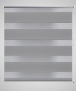 Jaluzea tip zebră, 60 x 120 cm, gri
