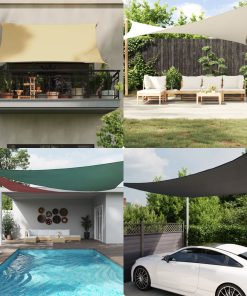 vidaXL Parasolar din țesătură oxford, dreptunghiular, 2x4 m, antracit