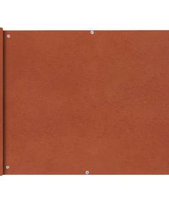 vidaXL Prelată balcon din țesătură oxford 90x400 cm, Teracotă