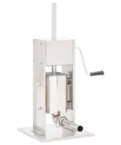 vidaXL Aparat de umplut cârnați manual, argintiu, 3 L, oțel inoxidabil