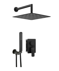 Set de dus cu box incastrat Deante Hiacynt Negru Mat