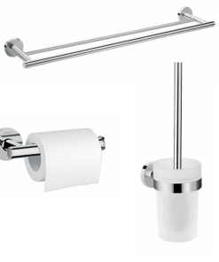 Set accesorii baie Hansgrohe Logis Crom Lucios