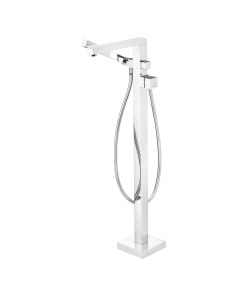 Baterie pentru cada freestanding cu set de dus Deante Hiacynt Crom Lucios