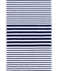 Prosop de plaja Tommy Hilfiger Navy Striped 100x180cm Albastru Navy