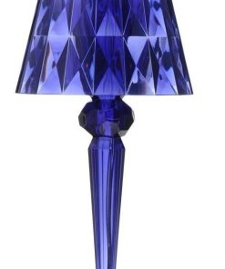 Veioza Kartell Battery design Ferruccio Laviani LED 0.8W h22cm albastru metalizat