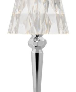 Veioza Kartell Battery design Ferruccio Laviani LED 0.8W h22cm crom metalizat