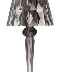 Veioza Kartell Battery design Ferruccio Laviani LED 0.8W h22cm fumuriu transparent