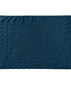 Covor de baie Descamps Mousseuse 3 60x80cm Albastru Prusia