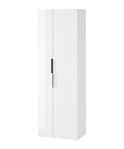 Dulap baie suspendat Cersanit City, 2 usi, 180 cm, alb