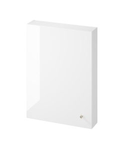 Dulap baie suspendat Cersanit Larga, o usa, 60 cm, alb, montat