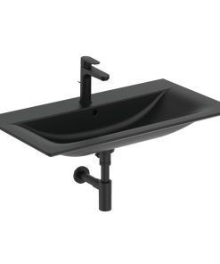 Lavoar Ideal Standard Connect Air, montare pe mobilier, negru mat - E0279V3