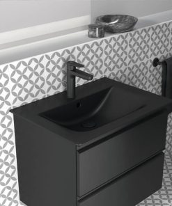 Lavoar Ideal Standard Connect Air, montare pe mobilier, negru mat - E0289V3