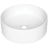 Lavoar pe blat compozit alb lucios 36 cm, rotund, Deante Silia