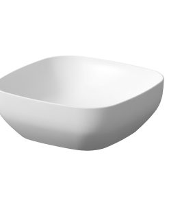 Lavoar pe blat alb mat 38 cm, patrat, Cersanit Larga