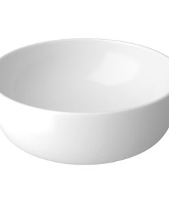 Lavoar pe blat alb 40 cm, rotund, Cersanit Moduo