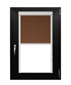 Rulou Textil , Casetat , Semiopac , Maro Aramiu , L 86 cm X H 140 cm