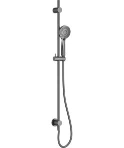 Set de dus cu bara glisanta, culoare titan mat 3 functii, Deante Arnika