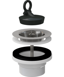 Ventil chiuveta baie 35 mm cu sita si dop, 6 4   Alcadrain A33