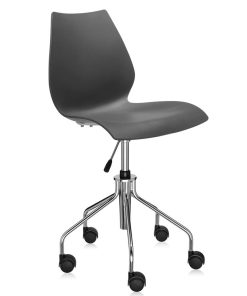 Scaun birou Kartell Maui design Vico Magistretti antracit