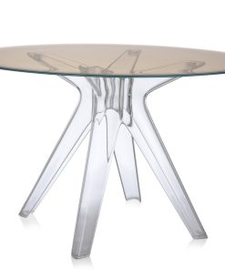 Masa Kartell Sir Gio design Philippe Starck diametru 120cm bronz- transparent