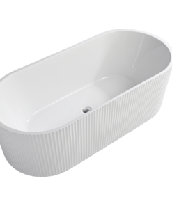 Cada freestanding Bella Casa Sunny 170 cm Alb Lucios