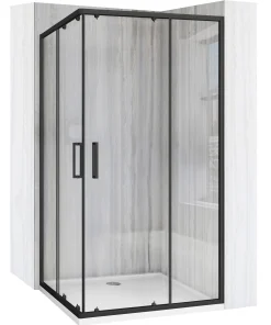 Cabina de dus Rea City 80x100 cm Negru Mat