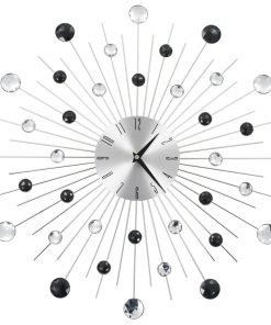 vidaXL Ceas de perete, mecanism cuarț, 50 cm, design modern