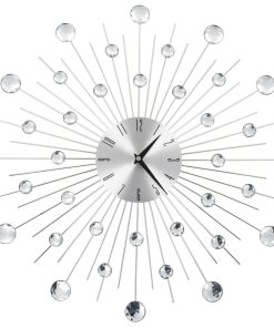 vidaXL Ceas de perete, mecanism cuarț, 50 cm, design modern