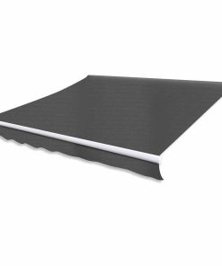 vidaXL Copertină pliabilă motorizată, 400 cm, antracit