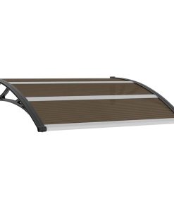 vidaXL Copertină de ușă, negru, 120 x 100 cm, PC