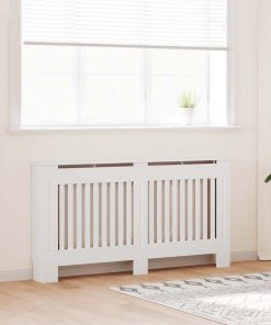 Mască de calorifer, dulap radiator, alb, 152 cm, MDF