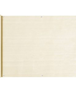 vidaXL Paravan de balcon, crem, 75 x 500 cm, HDPE