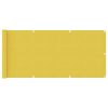 vidaXL Paravan de balcon, galben, 75 x 500 cm, HDPE