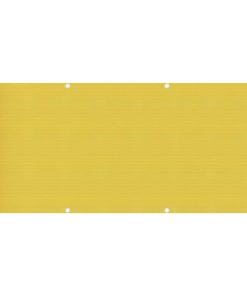 vidaXL Paravan de balcon, galben, 75 x 500 cm, HDPE