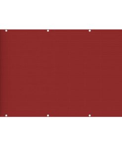 vidaXL Paravan de balcon, roșu, 120 x 600 cm, HDPE
