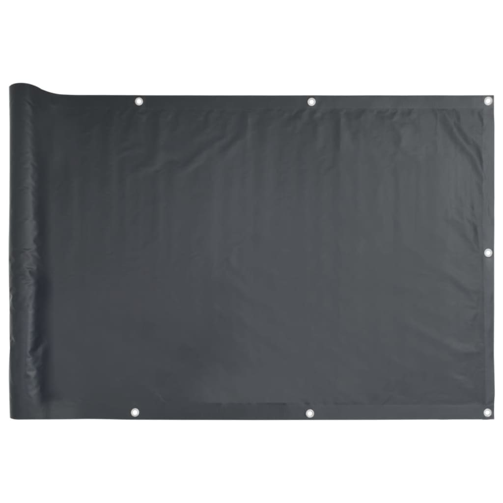vidaXL Paravan de balcon, antracit, 75 x 500 cm, țesătură oxford
