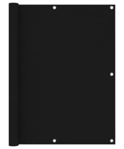 vidaXL Paravan de balcon, negru, 120 x 600 cm, țesătură oxford