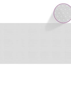 vidaXL Folie solară plutitoare de piscină, 450x220 cm, PE gri