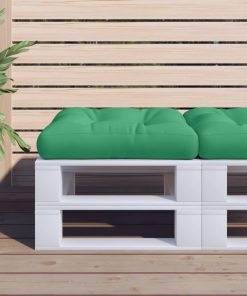 vidaXL Pernă de paleți, verde, 58x58x10 cm, material textil