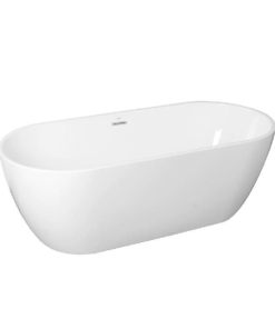 Cada Ovala freestanding Kielle 170 cm Alb Lucios