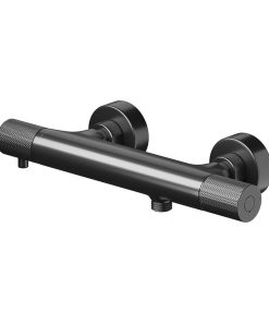 Baterie dus termostatata Cersanit Zen, gri inchis lucios