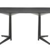 Masa Kartell Multiplo XL design Antonio Citterio 180x90cm h75cm blat cu finisaj marmura negru