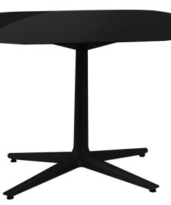 Masa Kartell Multiplo design Antonio Citterio 99x99cm h74cm blat sticla negru