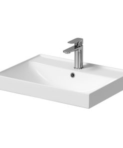 Lavoar suspendat alb 60 cm, dreptunghiular, Cersanit Larga
